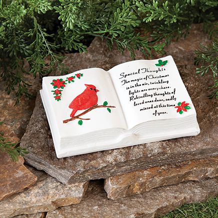 Resin Cardinal Memorial Holiday Book by Fox River™ Creations-377972