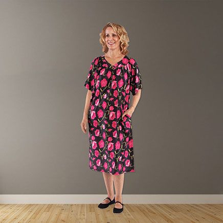 Printed House Dress with Pockets by Sawyer Creek™-378051