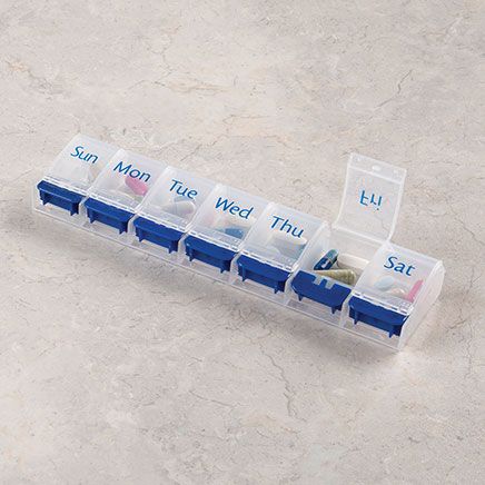 7-Day Pill Organizer With Push Button-378108