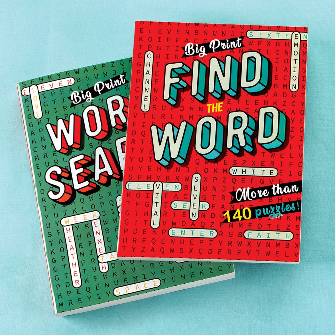 Big Print Find The Word and Word Search Books, Set of 2 + '-' + 378244