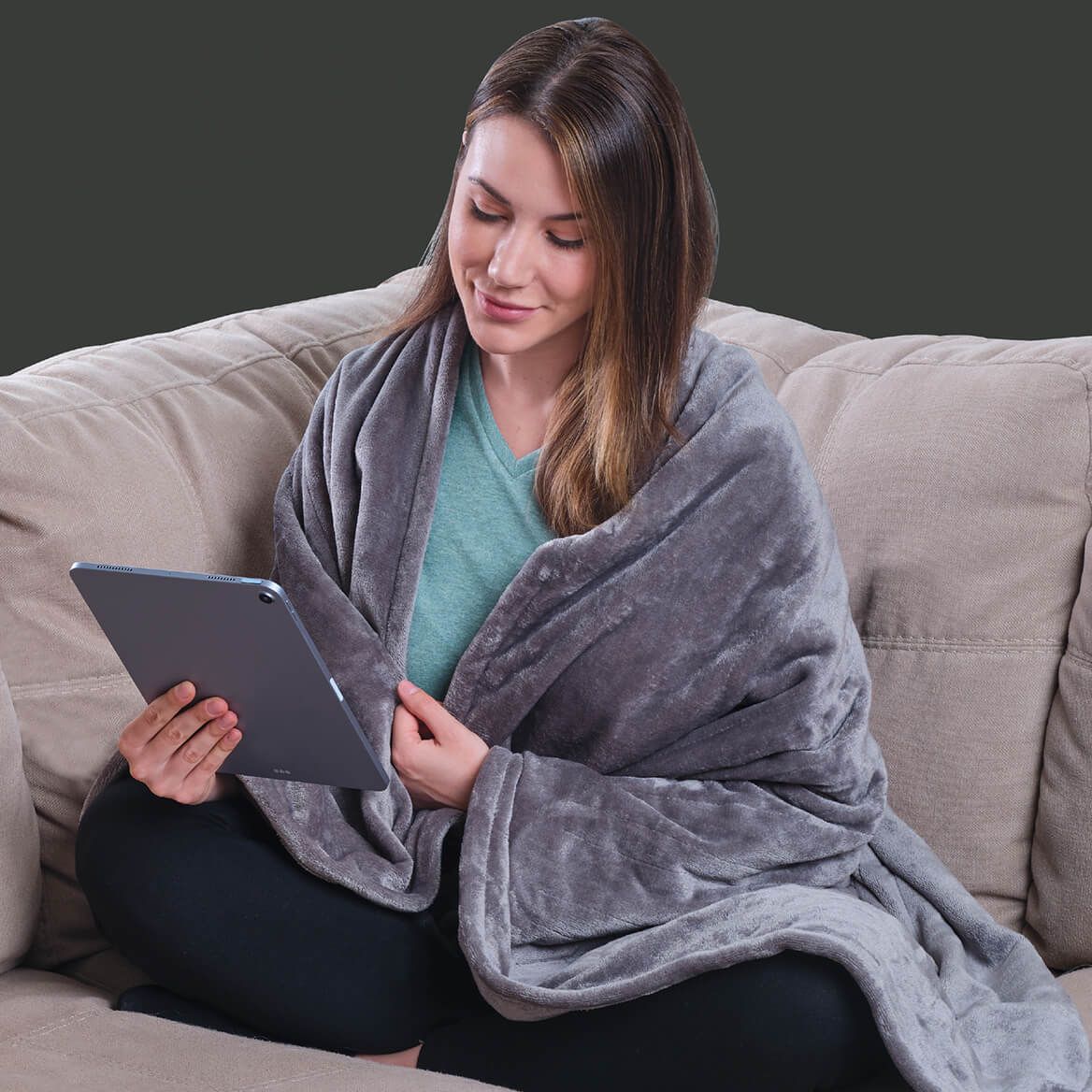 Handy Heater™ Heated Throw + '-' + 378245