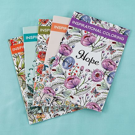 Inspirational Coloring Books, Set of 5-378353