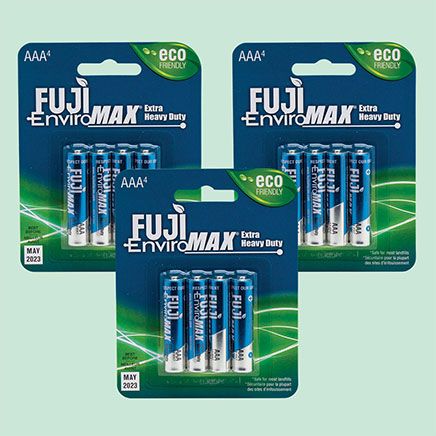 Fuji AAA Batteries 4-Pack, Set of 3-378509