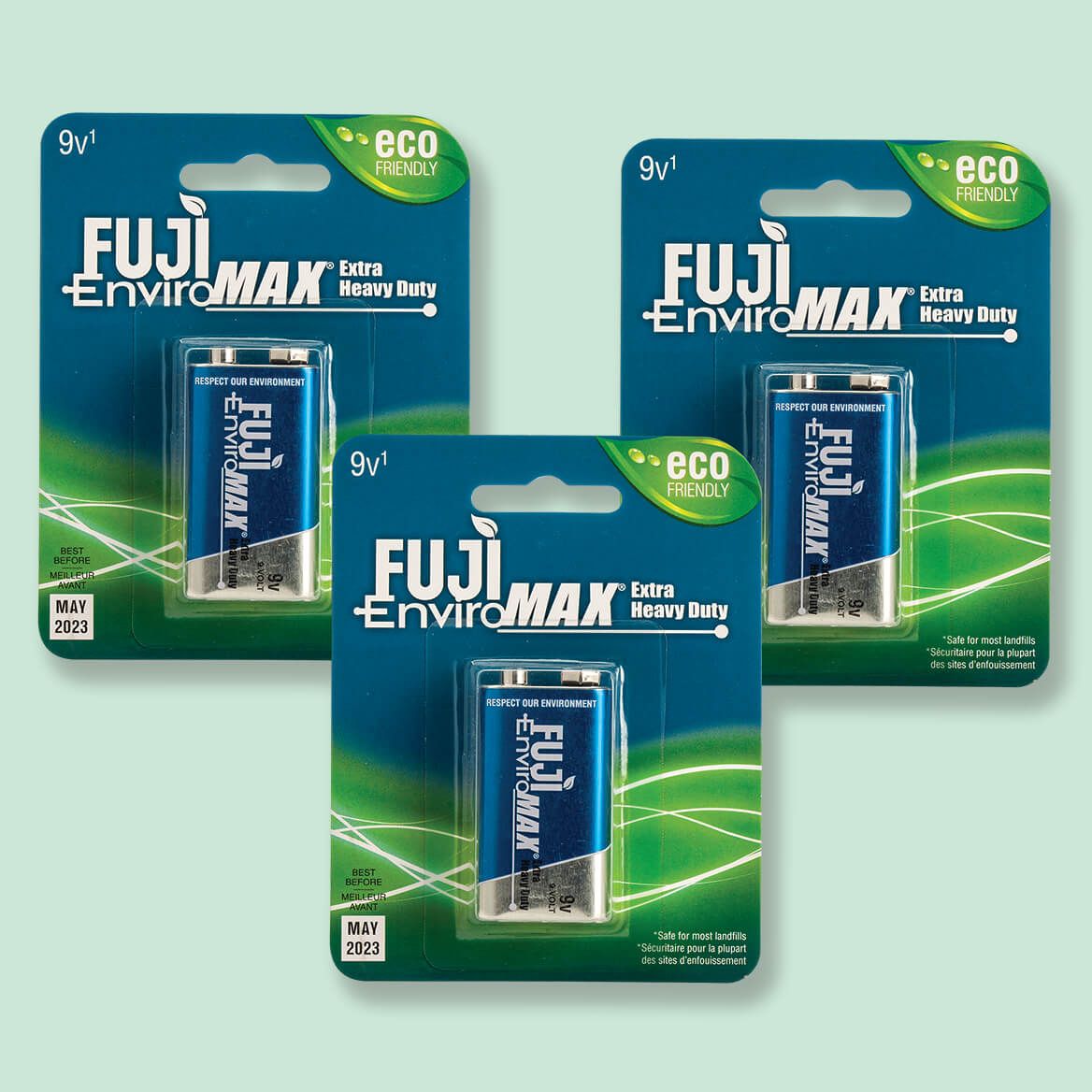 Fuji 9-Volt Battery Single Pack, Set of 3 + '-' + 378510