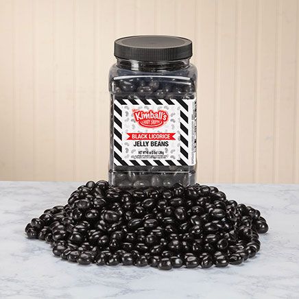 Mrs. Kimball's Candy Shoppe Black Licorice Jelly Bean Jar-378557