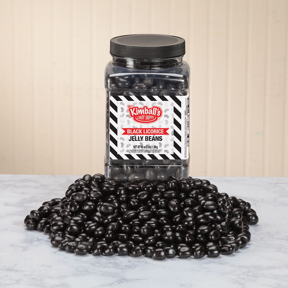 Mrs. Kimball's Candy Shoppe Black Licorice Jelly Bean Jar + '-' + 378557