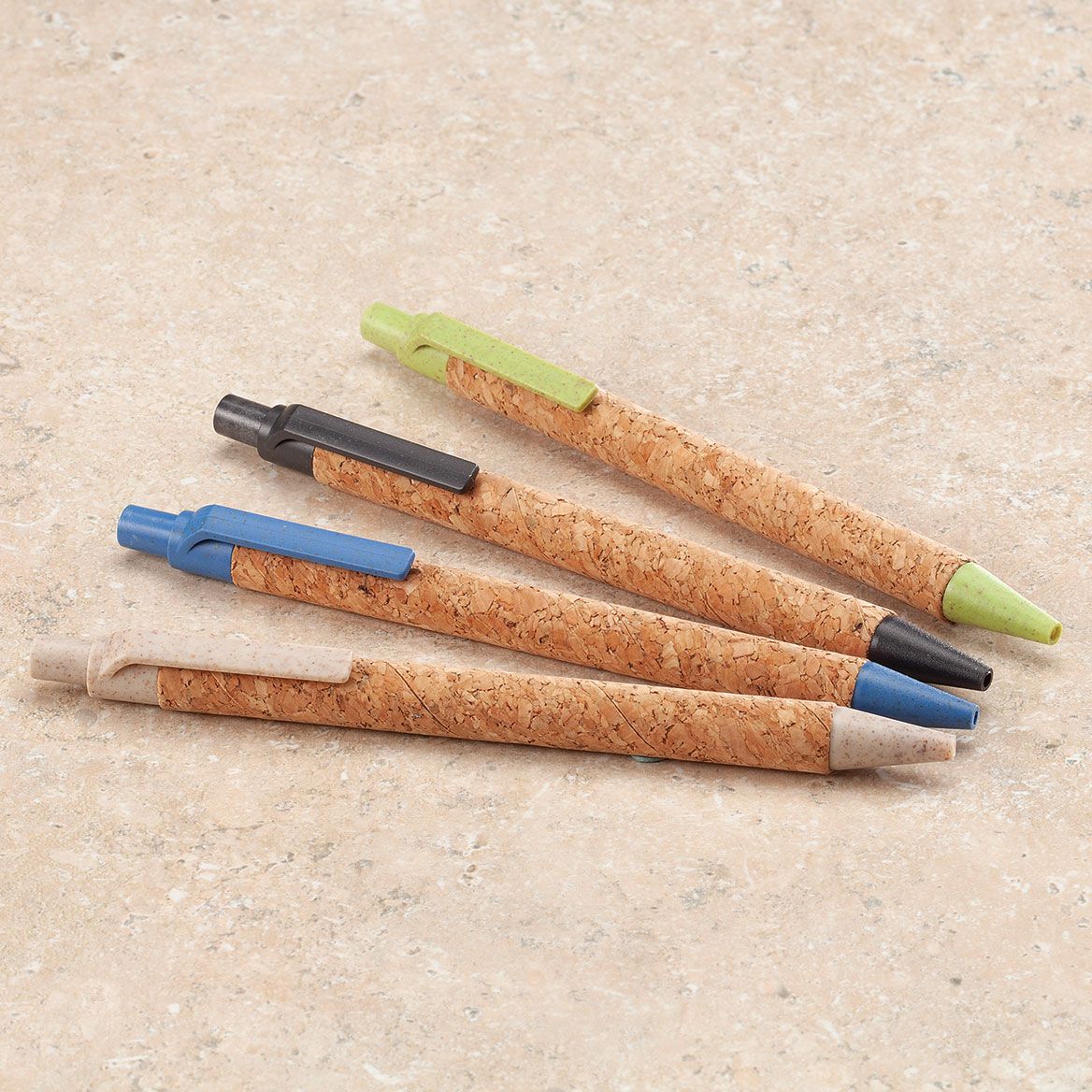 Eco Cork Pens, Set of 4 + '-' + 378639
