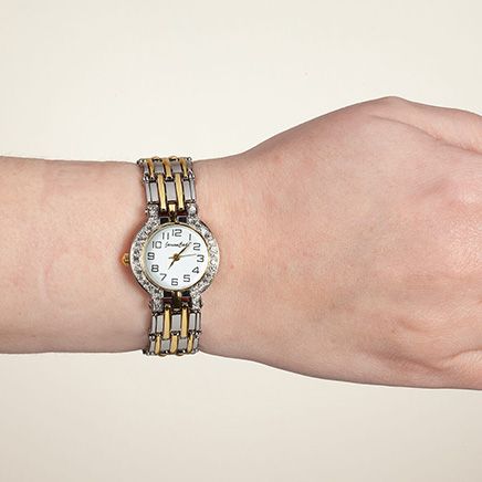 JaxsonCade™ Two-Tone Crystal Watch-378704