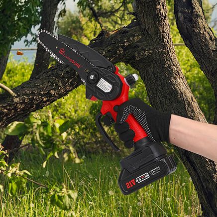 Mini Rechargeable Chainsaw with Batteries by LivingSURE™-378712
