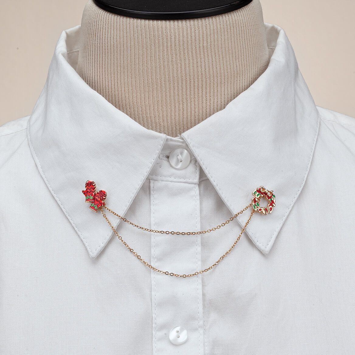 Holiday Brooch Pins with Chains + '-' + 378721