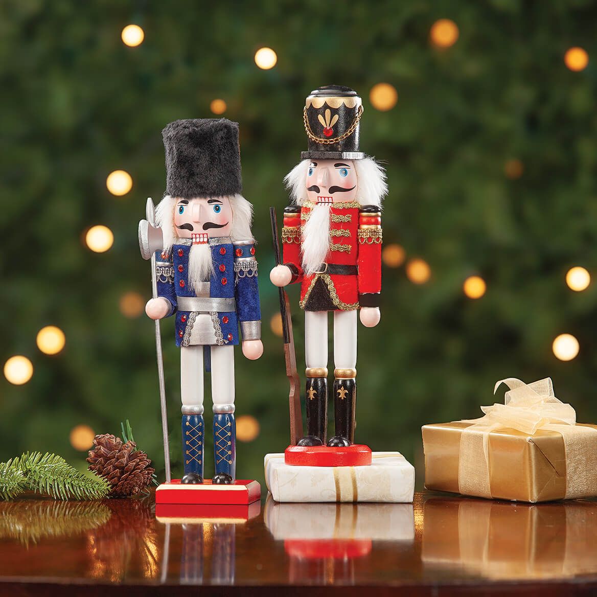 Traditional 12" Nutcrackers by Holiday Peak™, Set of 2 + '-' + 378885