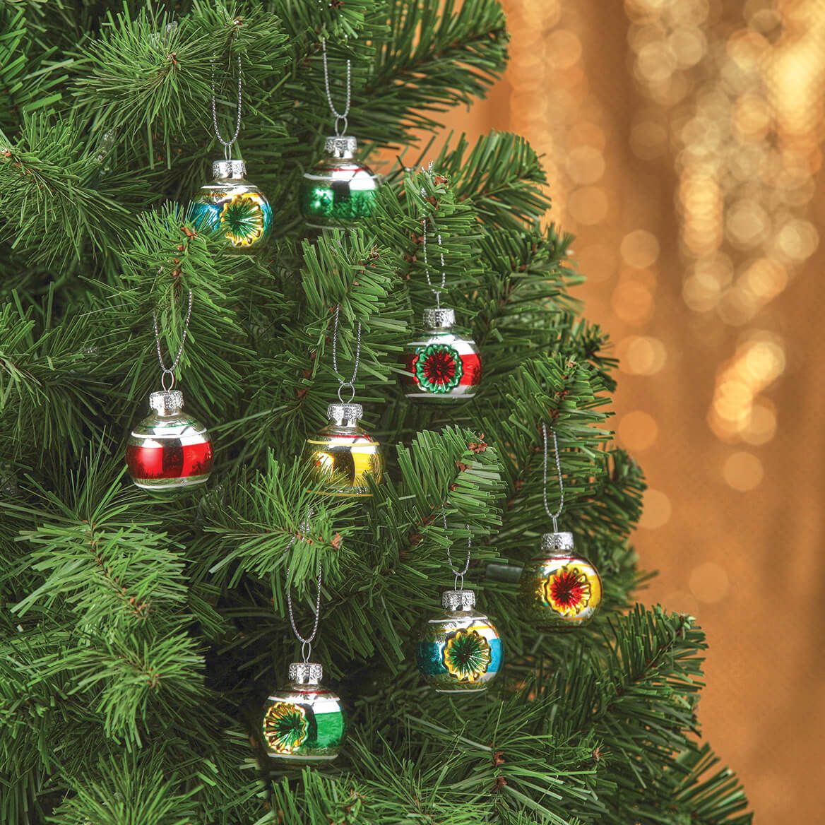 Mini Glass Nostalgic Ornaments by Holiday Peak™, Set of 16 + '-' + 378892