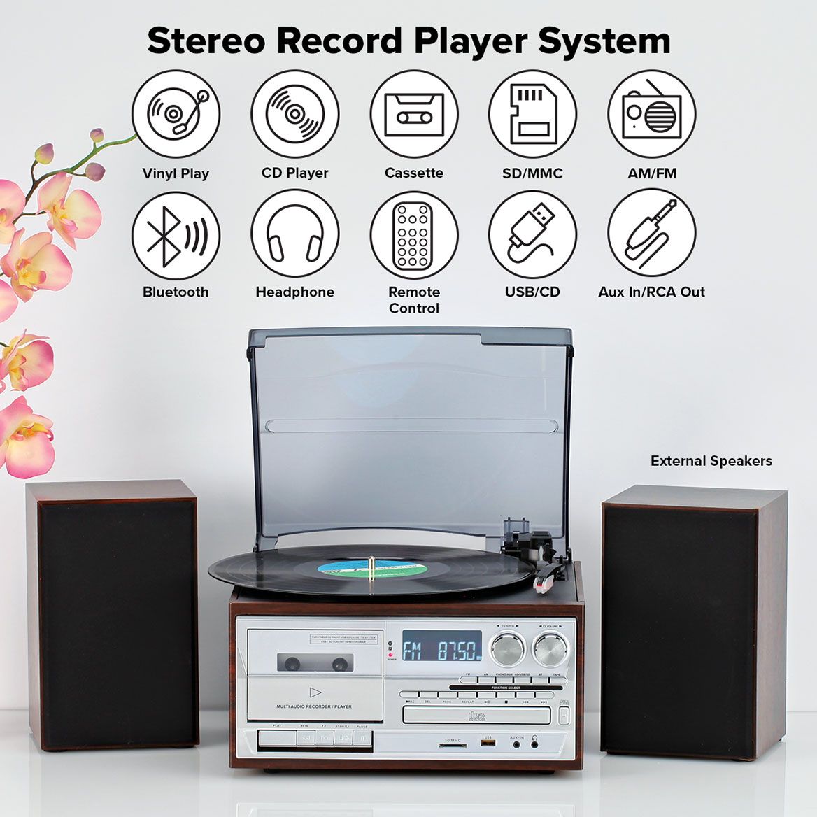 Multimedia Player with External Speakers by OakRidge™ + '-' + 379008