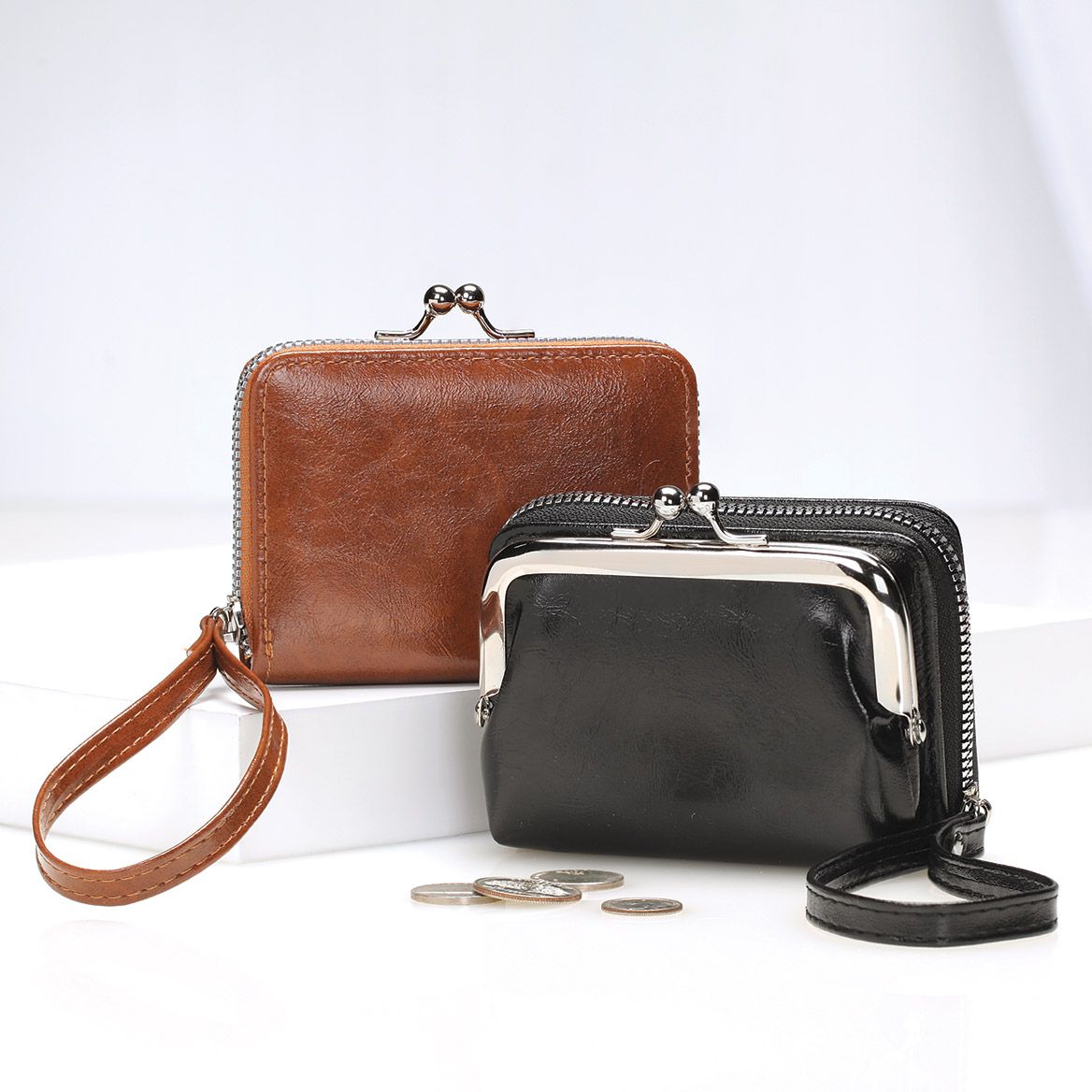 Detachable 2-In-1 Card and Coin Wallet Wristlet + '-' + 379407