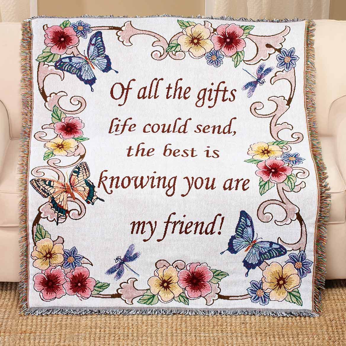 My Friend Tapestry Throw