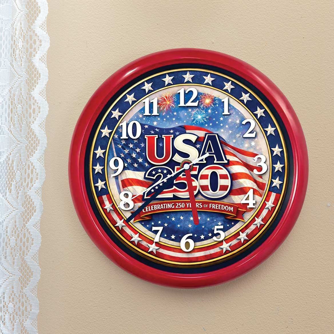 America 250™ Musical Anthem Clock + '-' + 380529