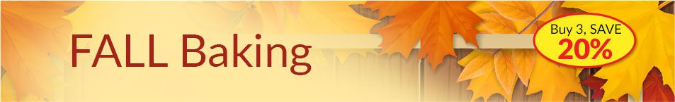 Fall Baking Header - Buy 3, SAVE $5