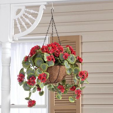 Faux/Artificial Plants, Hanging Baskets, Planters