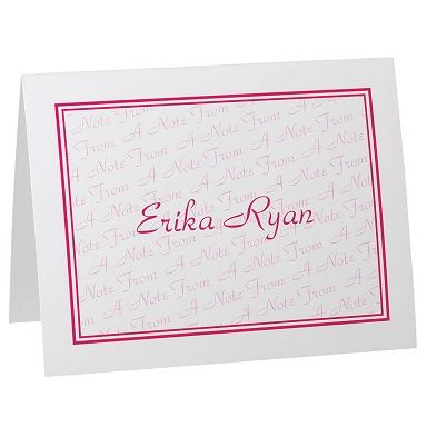 Personalized A Note From Note Cards Bright