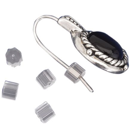 French Wire Earring Clutches, Set of 12-310561