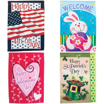 Garden Flags, Set Of 4-311399