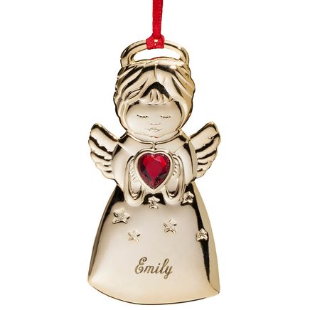 Personalized Angel with Heart Birthstone Ornament-311519