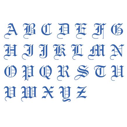 Ornate Initial Personalized Address Labels-333166