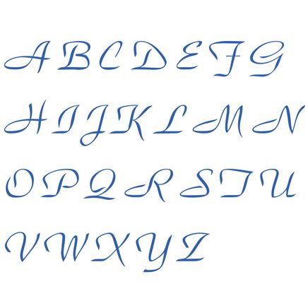 Script Initial Personalized Address Labels-333167