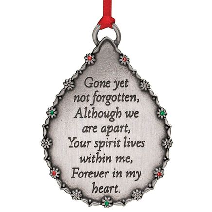 Personalized Teardrop Memorial Ornament-334882