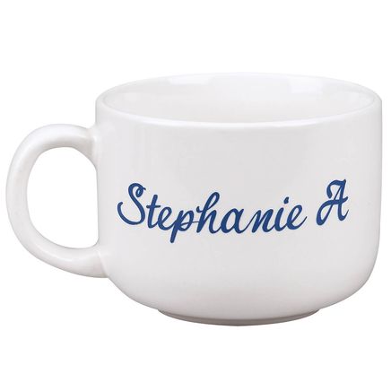Personalized Script Soup Mug, 22 oz.-345434