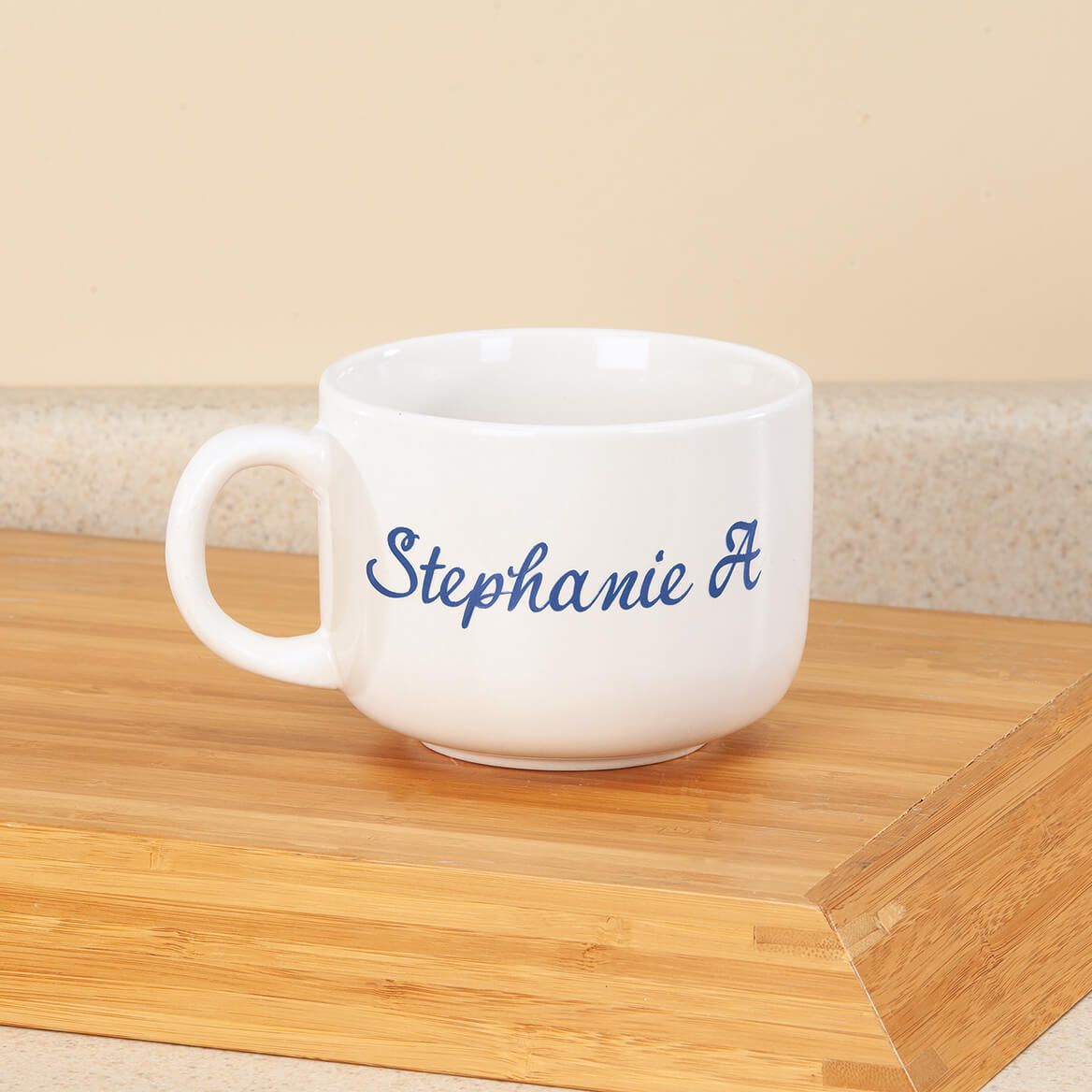 Personalized Script Soup Mug, 22 oz.-345434