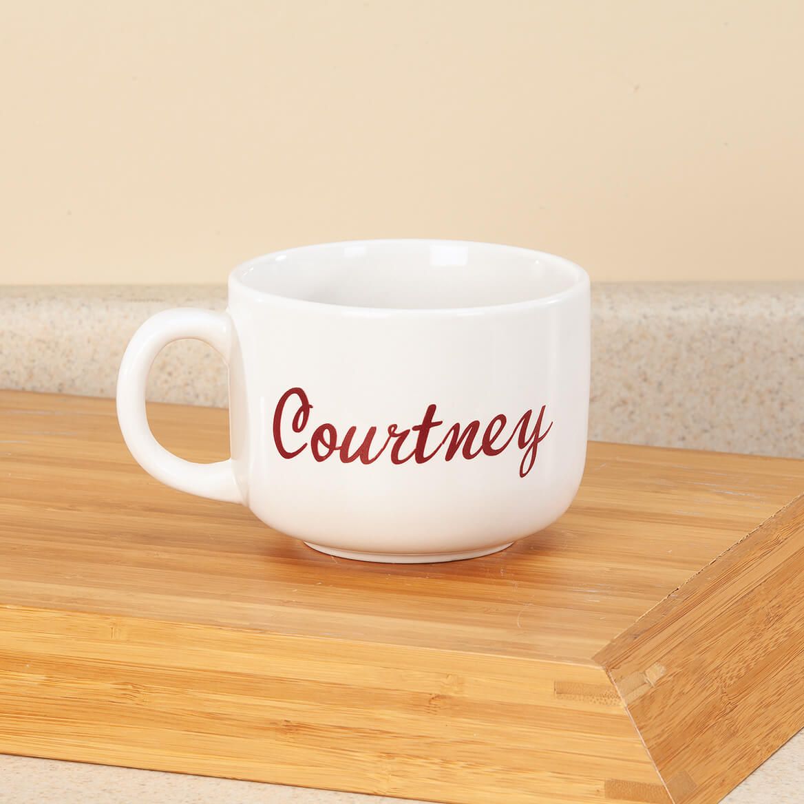 Personalized Script Soup Mug, 22 oz.-345434