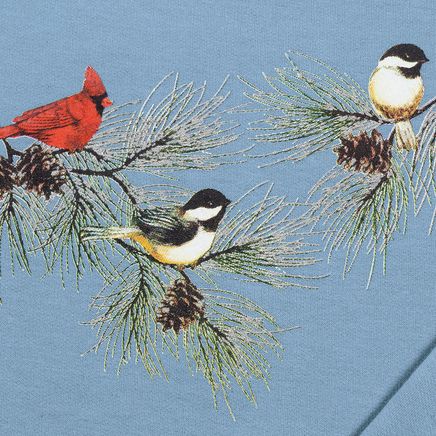 Chickadees and Cardinal Sweatshirt by Sawyer Creek-348968