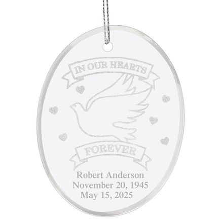 Personalized Memorial Glass Ornament-349190