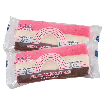 Neopolitan Coconut Rainbow Bar, Set of 2-353936