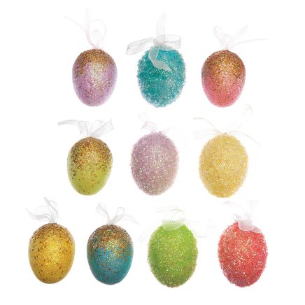 Easter Egg Ornaments, Set of 10-354105