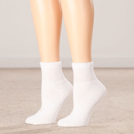 Silver Steps™ 3 Pack Quarter Cut Diabetic Socks-355183