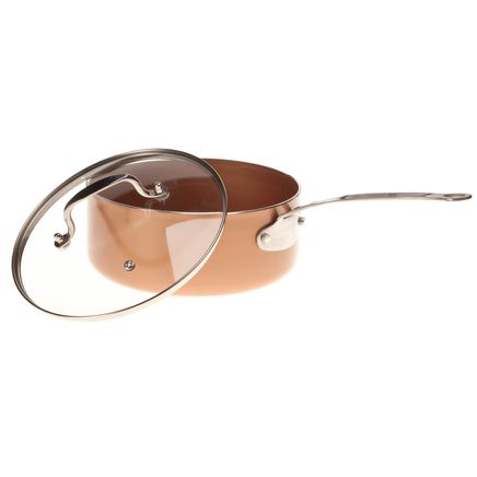 Ceramic Non-Stick Sauce Pan with Lid, 3 Qt-357616