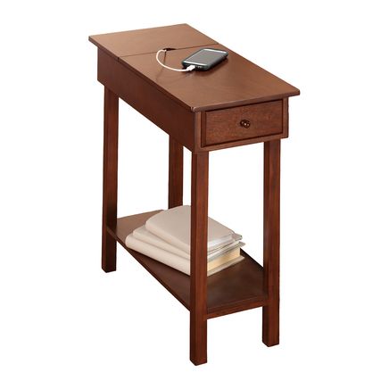 Chairside Table with USB Power Strip by OakRidge™  XL-358129