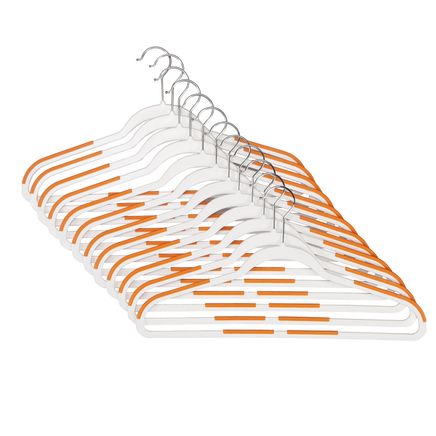 Slim Rubberized Hangers, Set of 12-359222