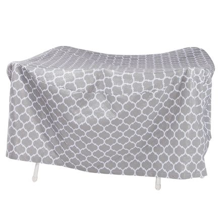 Trellis Pattern Quilted Table Cover Round, 30" H x 84" dia.-362886
