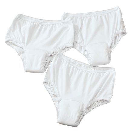 View product details for Women's 20 oz. Briefs, 3-Pack White