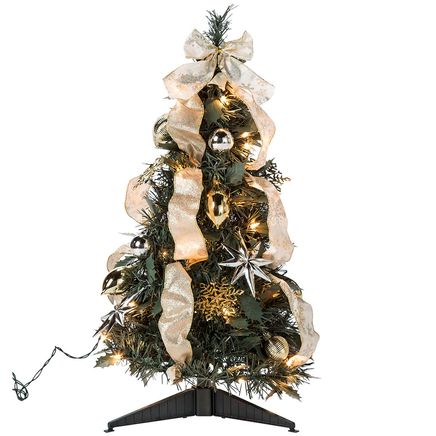 2' Silver & Gold Pull-Up Tree by Holiday Peak™-368085