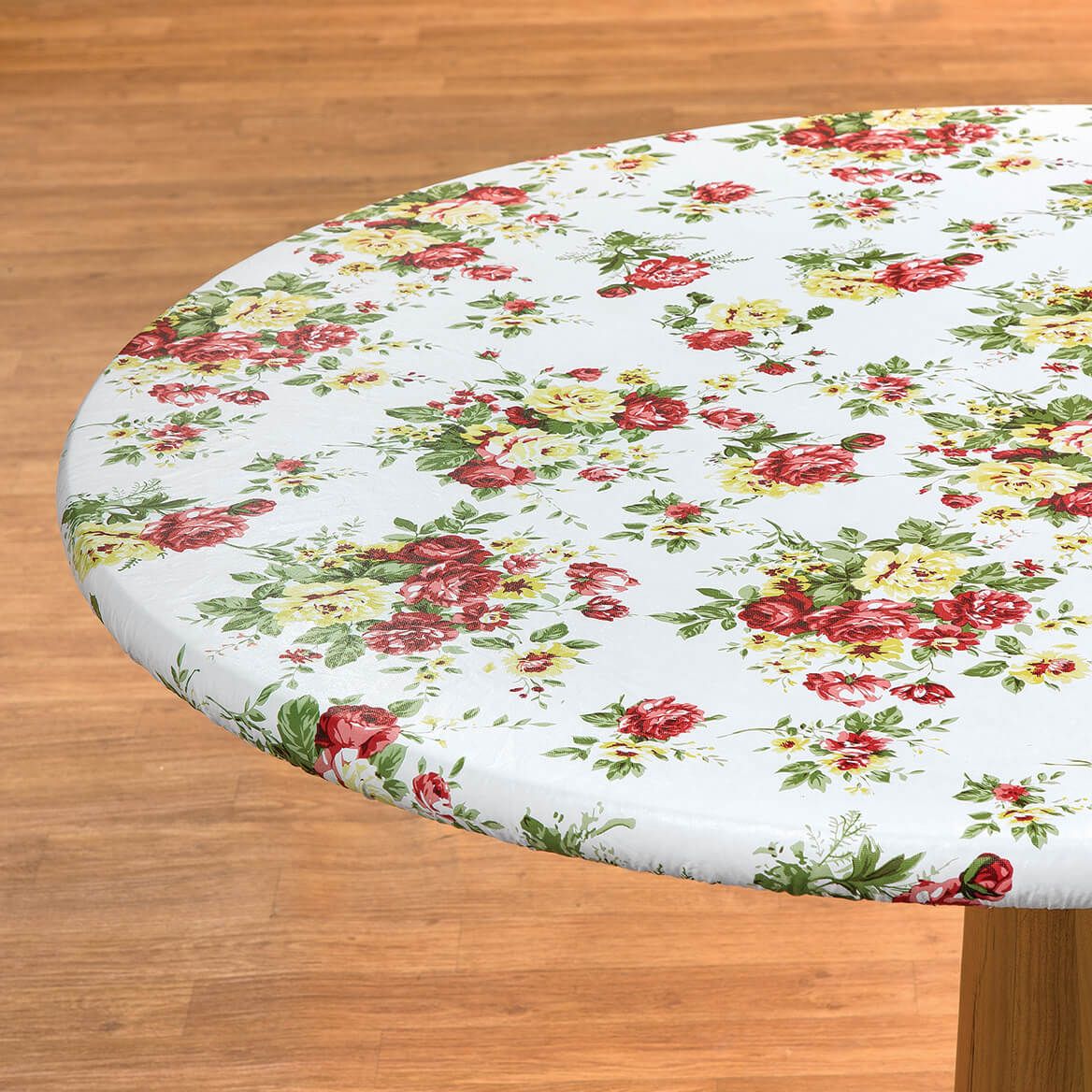 Country Rose Elasctized Vinyl Table Cover by Chef's Pride-368835