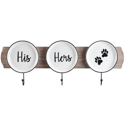 His, Hers, Paws Leash and Key Holder-369294