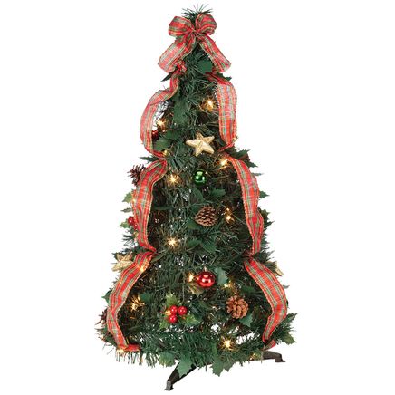 3' Plaid Pull-Up Tree by Holiday Peak™-370702