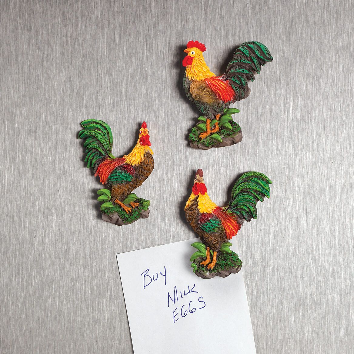 Rooster Kitchen Magnets, Set of 3 by Chefs Pride-370748