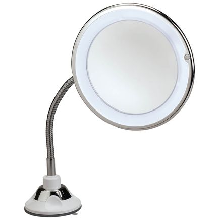 Flexible Suction Cup LED 10X Mirror with 360° Rotation-371083
