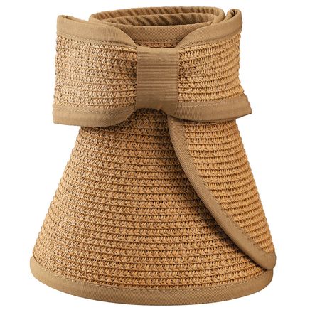 Bow Tie Straw Sun Visor-371248