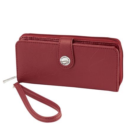 B. Amici™ Nancy RFID Leather Wallet with Wristlet-372510